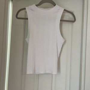 White Cropped Zara tank